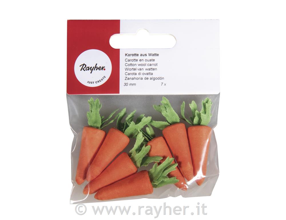 Carota di ovatta, 30 mmbusta 7 pz