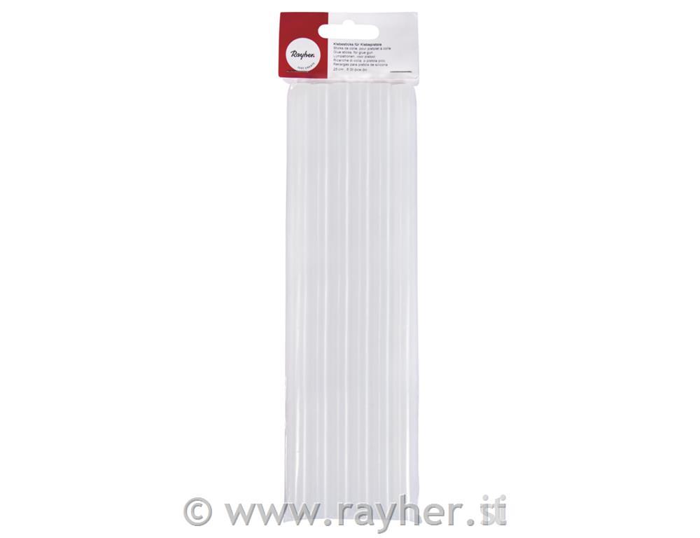 Ricariche di colla, p.pistola picc.25 cm, busta 6 pezzi