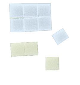 Blazinice 3D samolepilne, 5x5 mm, 100x100x2 mm, 400 kos