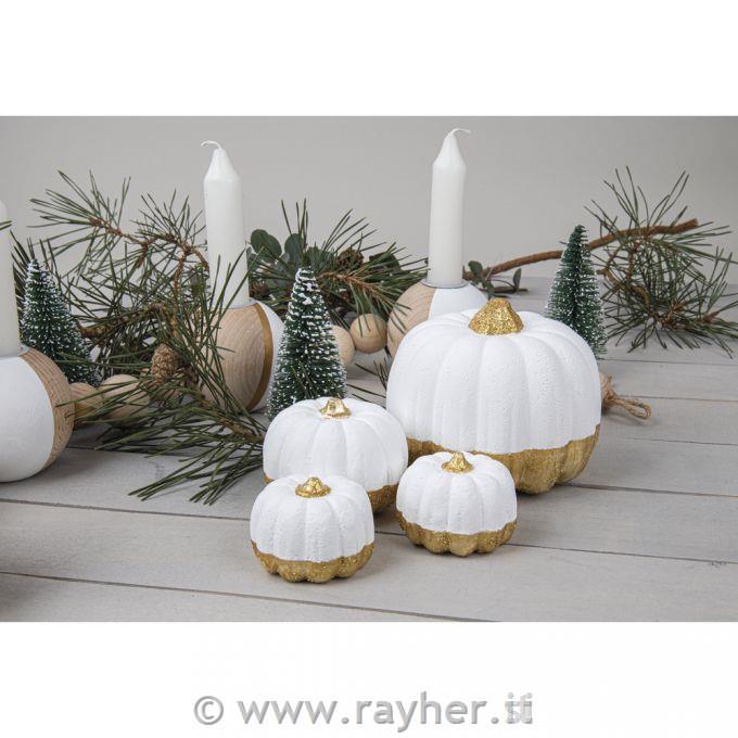 Styrofoam pumpkin 11x10cm