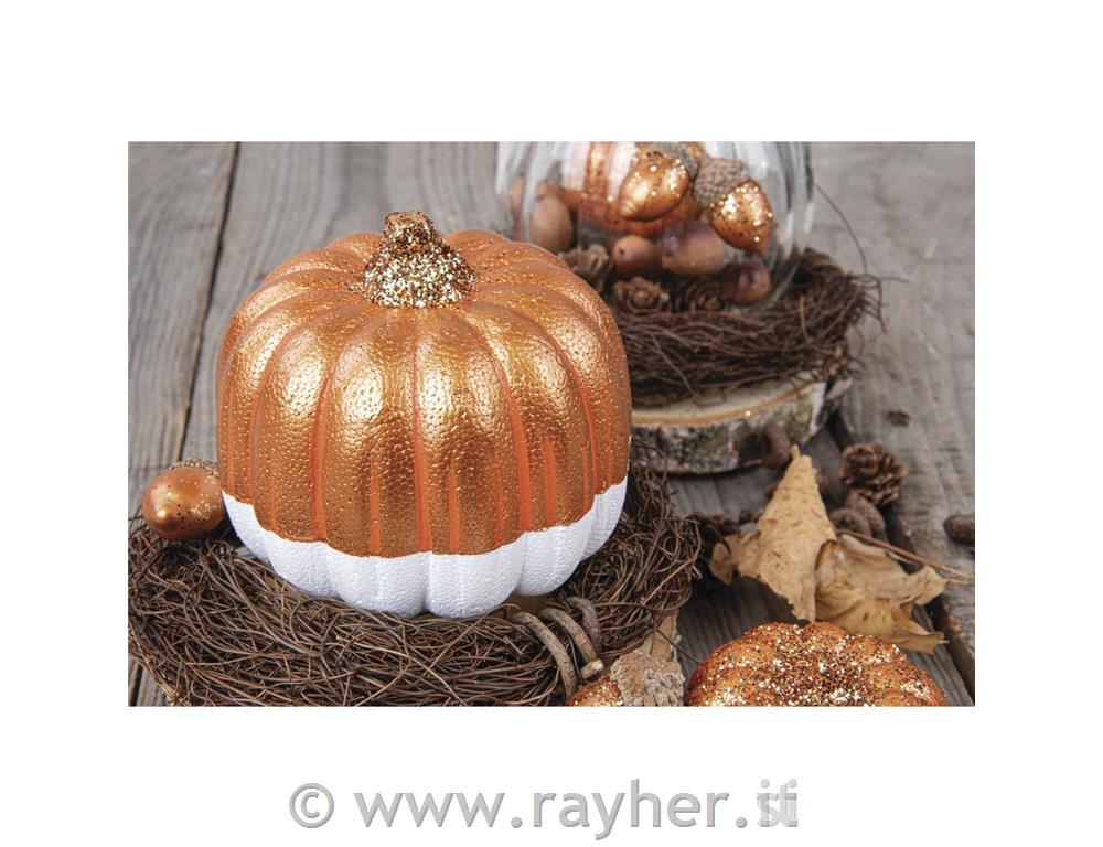 Styrofoam pumpkin 11x10cm