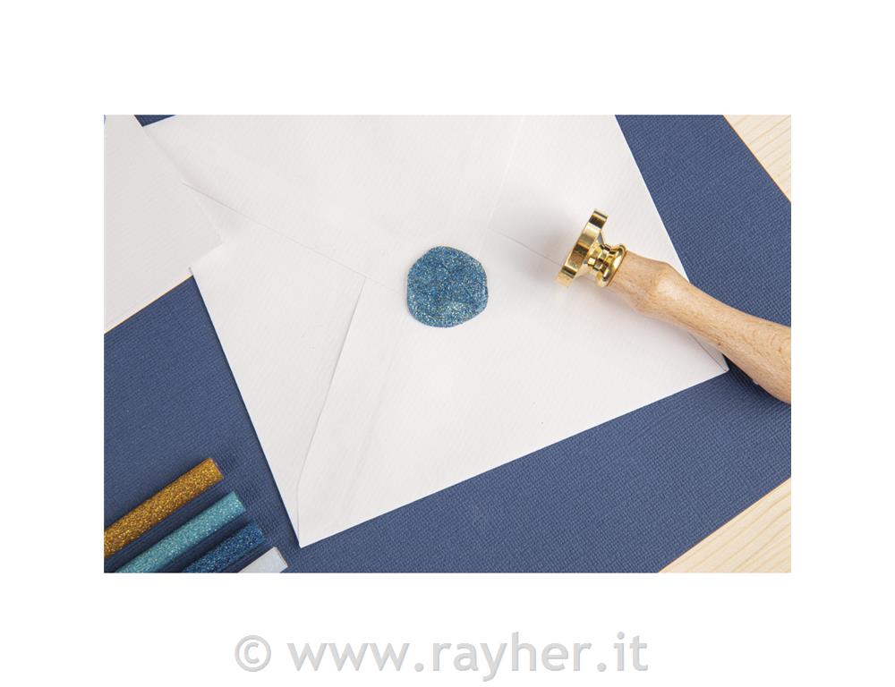 Ricariche-brillantini p.colla a caldo10x0,75cm, busta 10 pzassortiti