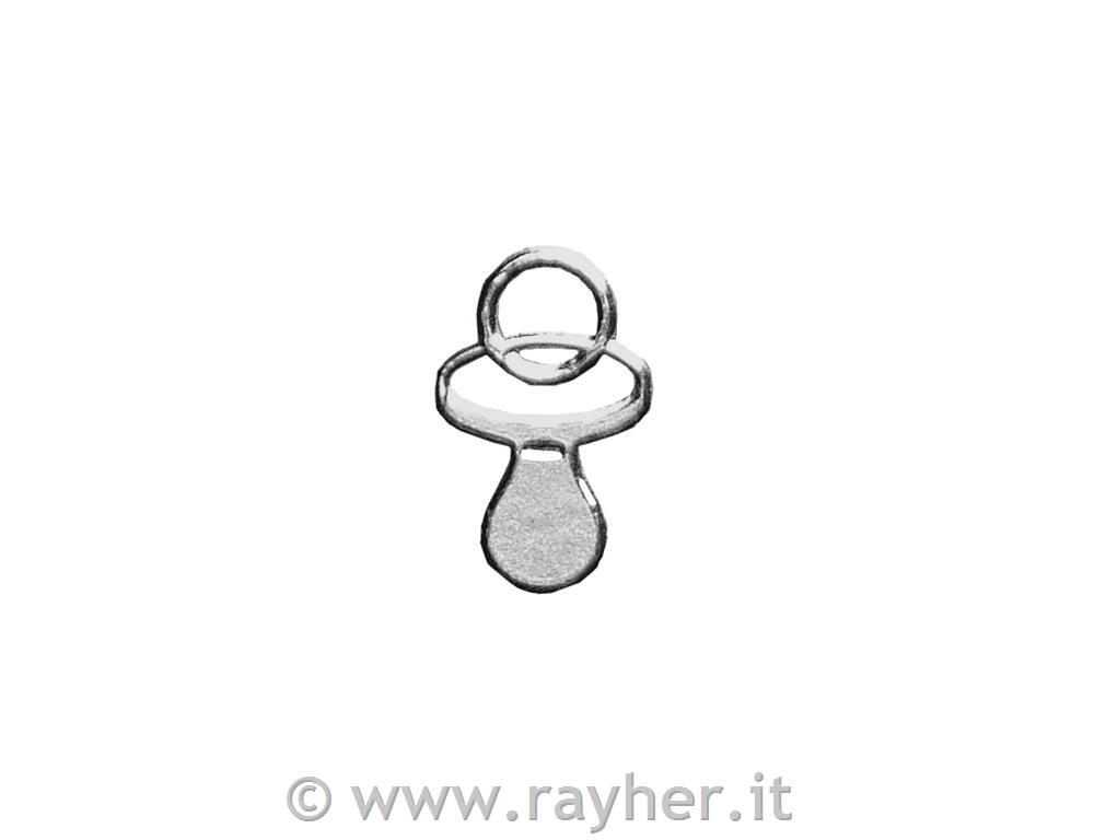 Motivo adesivo: ciucciofoglio 10x24,5 cmargento