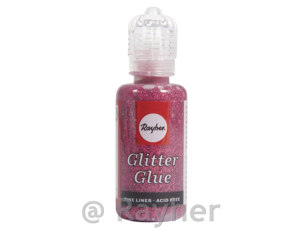 Glitter-Glue metallicoflacone 20 mlrosso classico