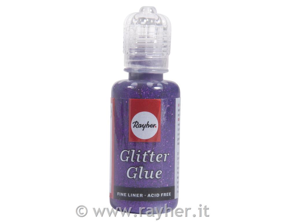 Glitter glue metallic, purple velvet, bo