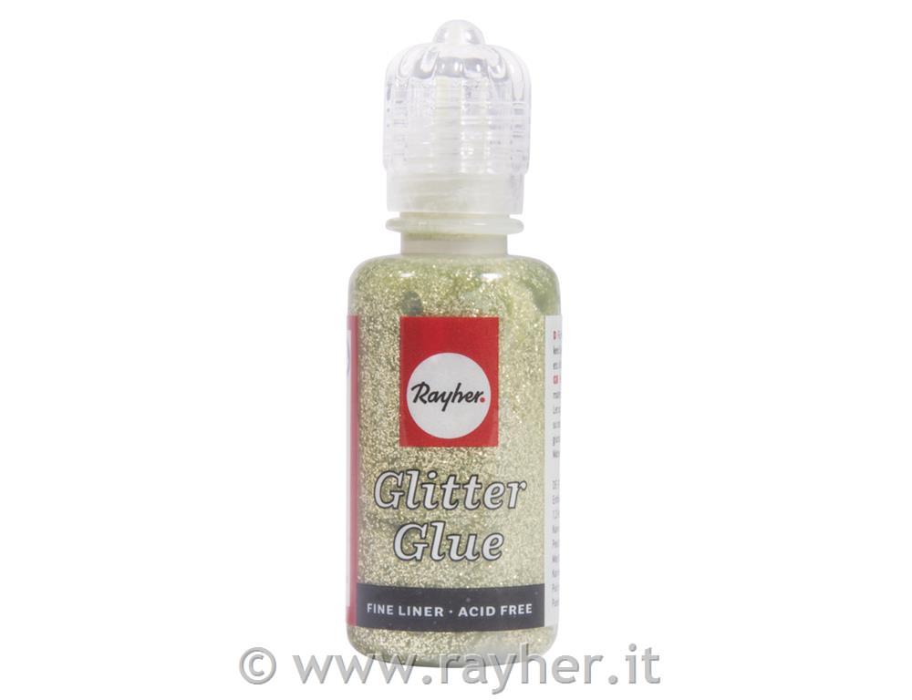 Glitter-Glue metallicoflacone 20 mlverde tiglio