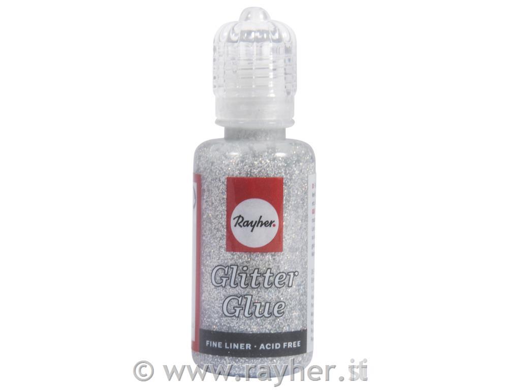 Lepilo z bleščicami metallic, srebrna, 20 ml