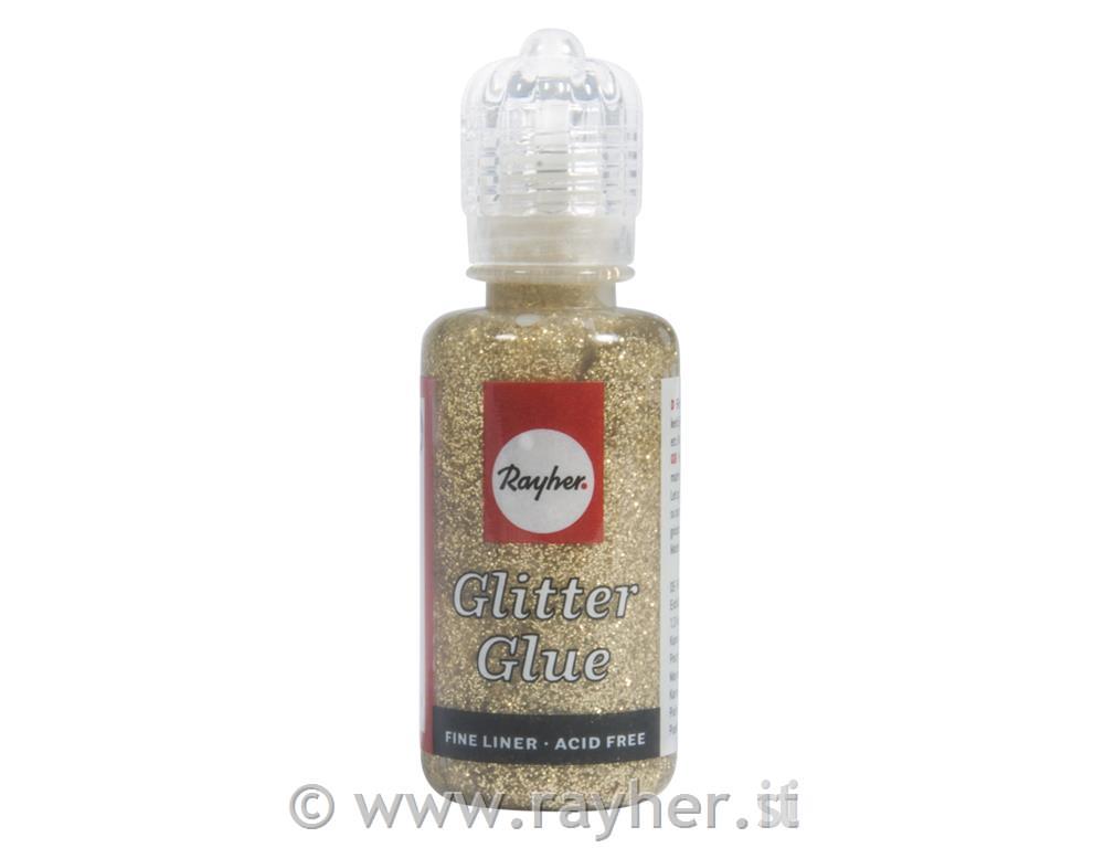 Glitter-Glue metallicoflacone 20 mloro