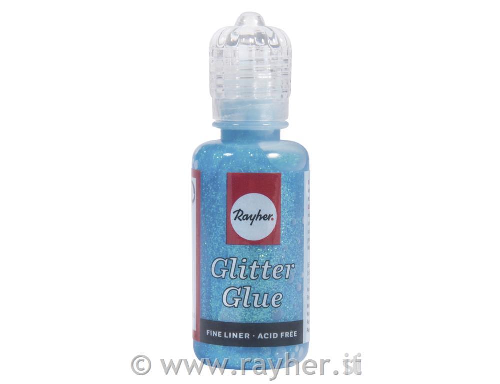 Glitter-Glue iridescenteflacone 20 mlblu chiaro