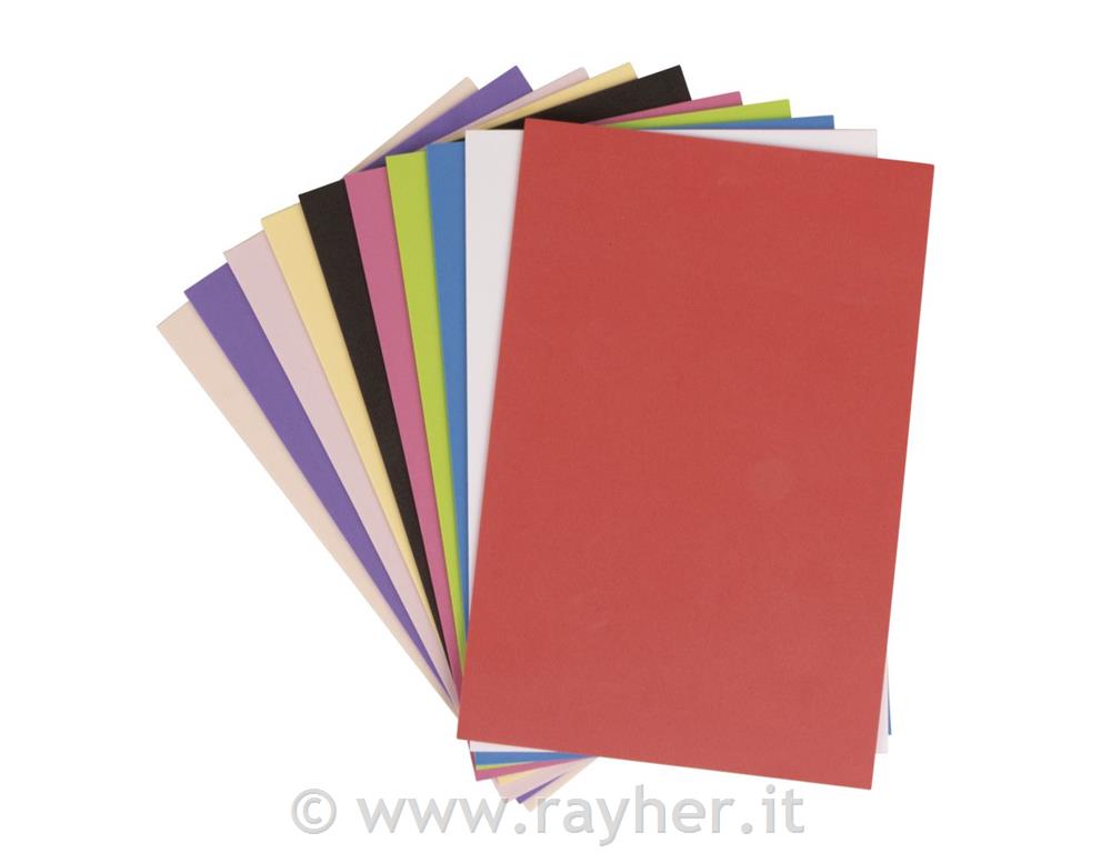 Foglio creativo Crepla, 15x22,5 cmbusta 10 pz, colori misti2 mm