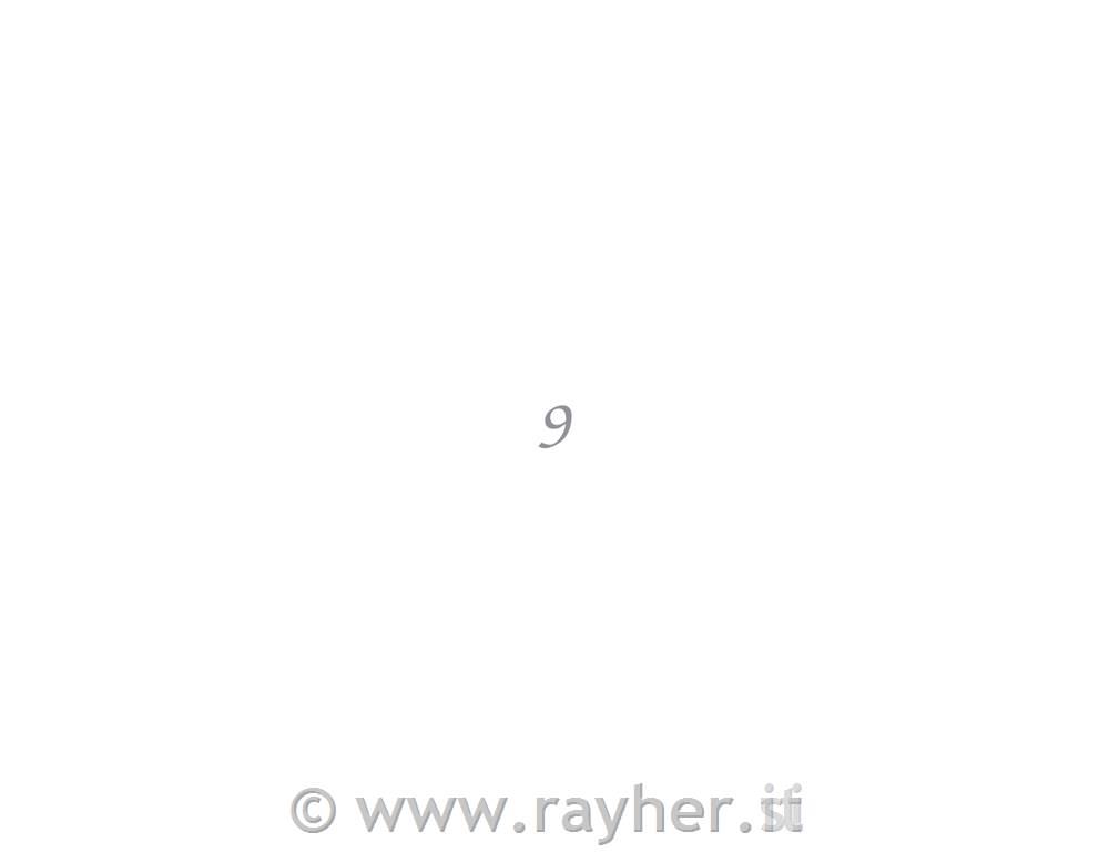 Adesivi: numero "9"10x23cmargento