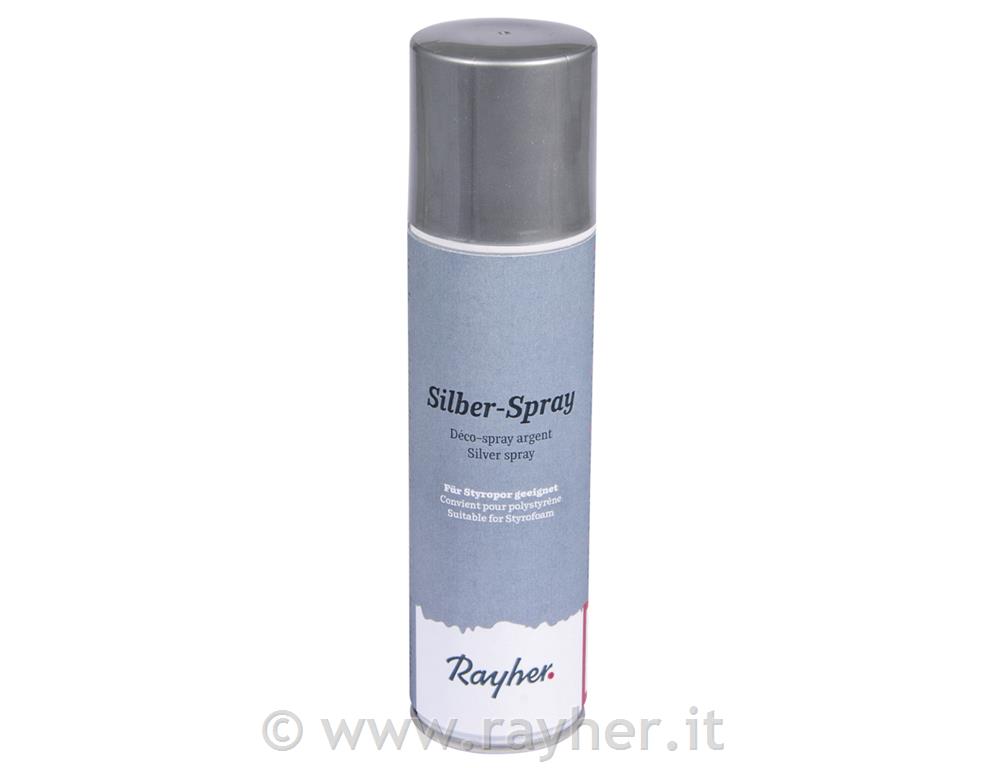 Spray p. decoro, adatto per polistirolobomboletta 150 ml, senza FCKWargento