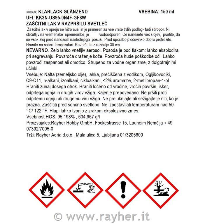 Vernice,bomboletta 150 mllucido