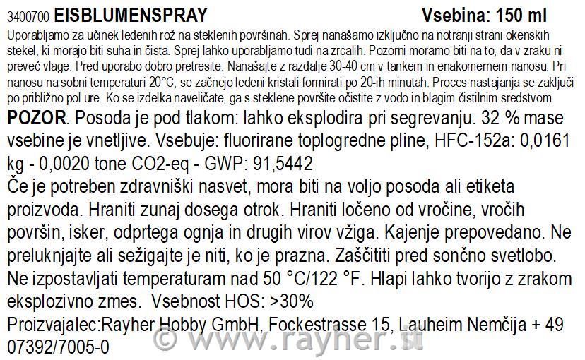 Sprej za učinek ledenih rož, 150 ml