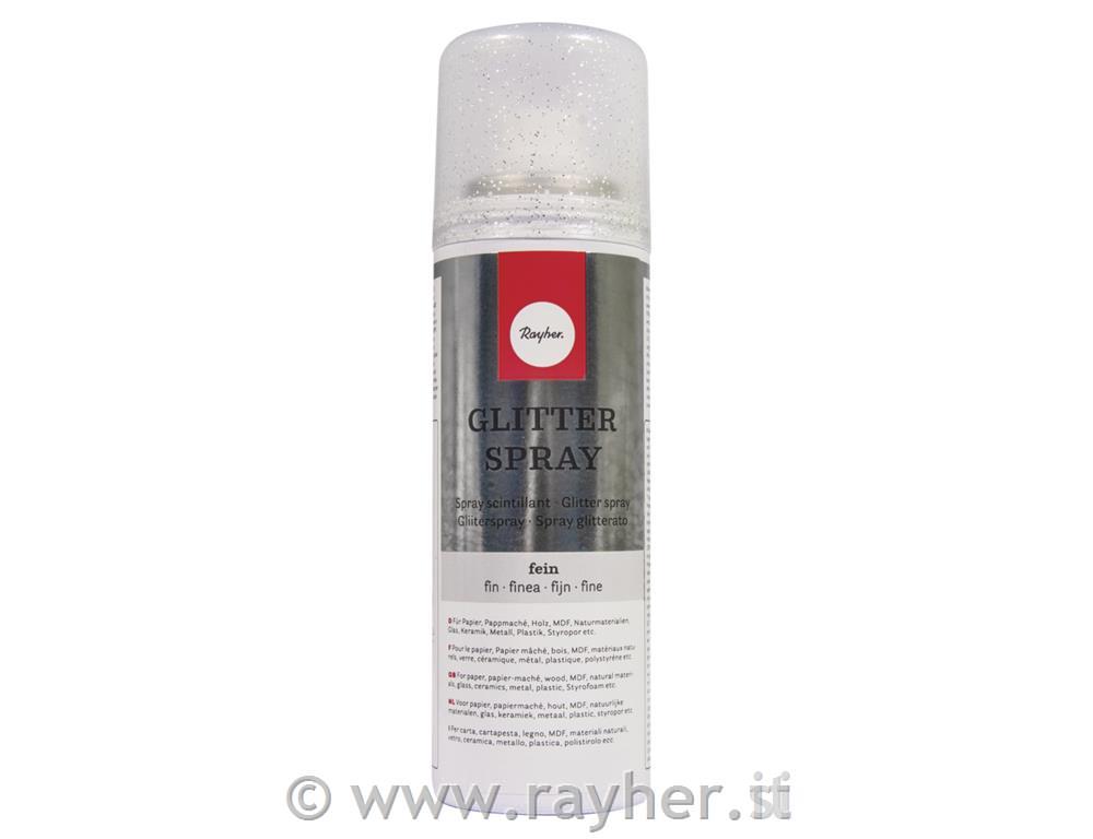Spray glitterato finebomboletta 125mlargento