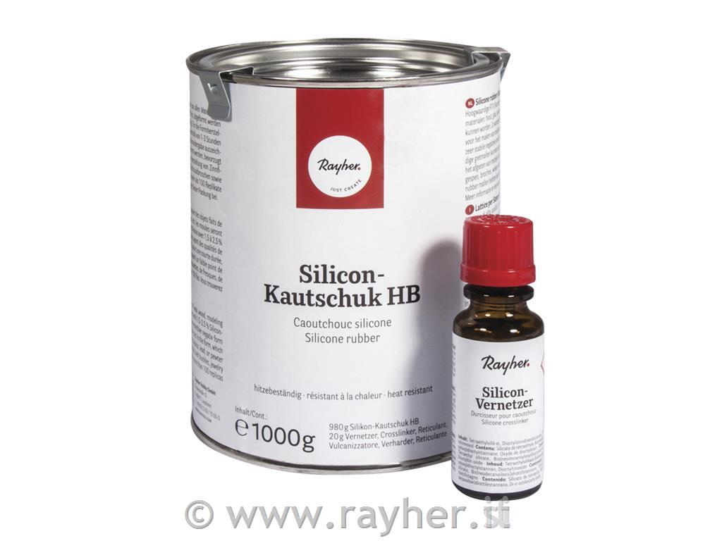 Silikonski kavčuk HB 1 kg s trdilcem 20 ml