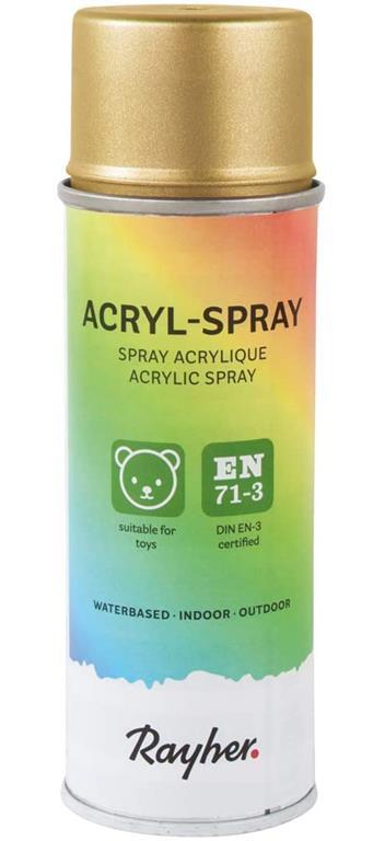 Acrylic spray, brilliant gold, Can, 200