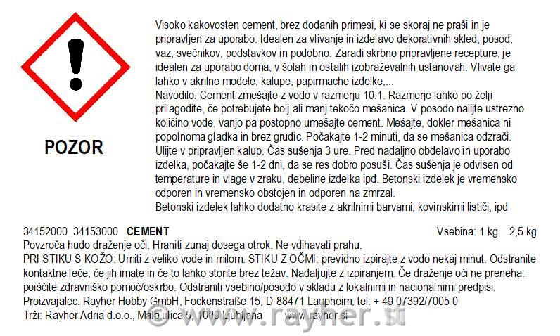 Kit calcestruzzo creativo ciotola250 g calcestruzzo incl. access.,secchio