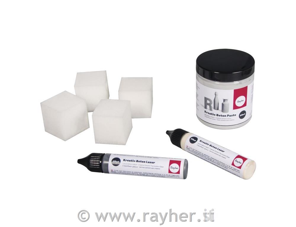 Set Kreativni cement (pasta, glazura)