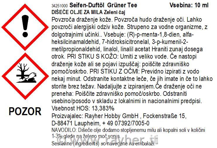 Olio profumato-saponi té verdebox blis. 10ml