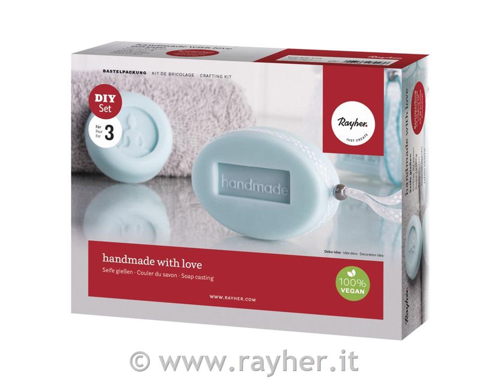 Set za izdelavo mila "handmade with love"