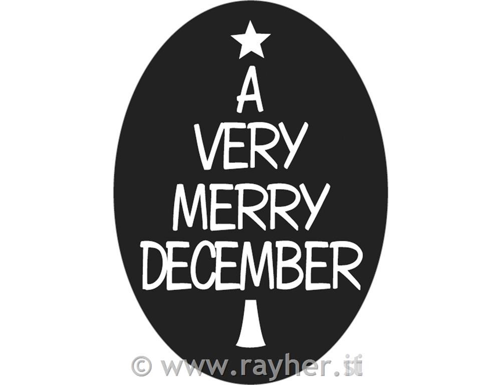 Labels "A very merry..."55x40mm