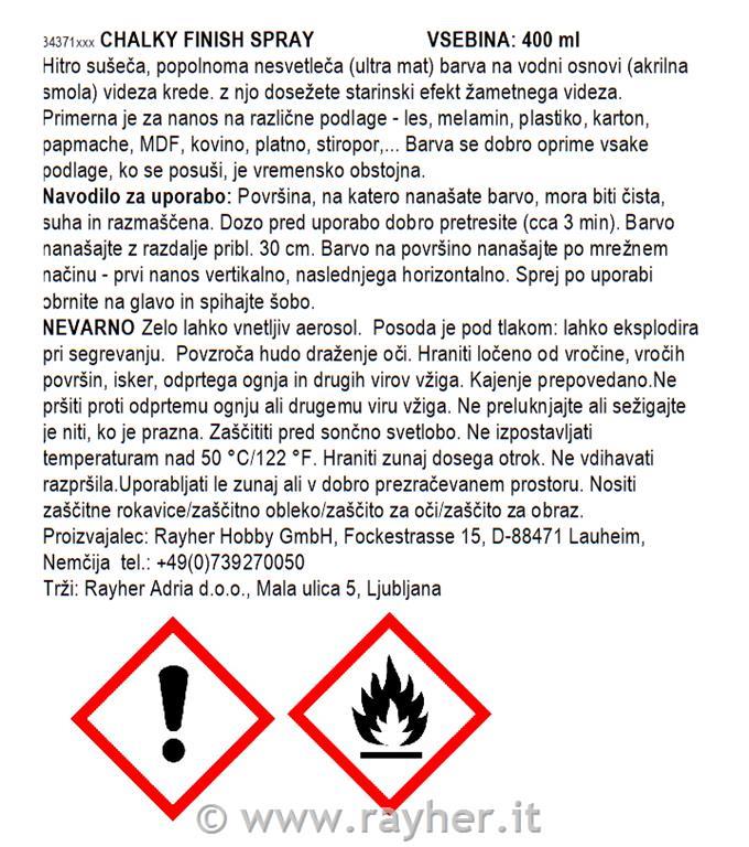 Chalky Finish spray, ebano, bomboletta 400ml