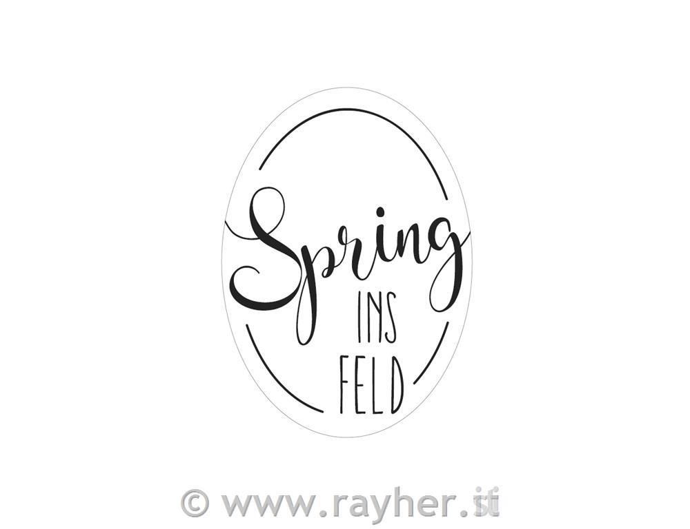 Label "Spring ins FELD", 4x5,5cm, bust.blis. 1pz