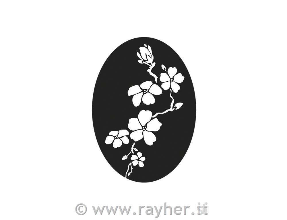 Odtis za kalup Češnjevi cvetovi, 4x5.5cm,1 kos