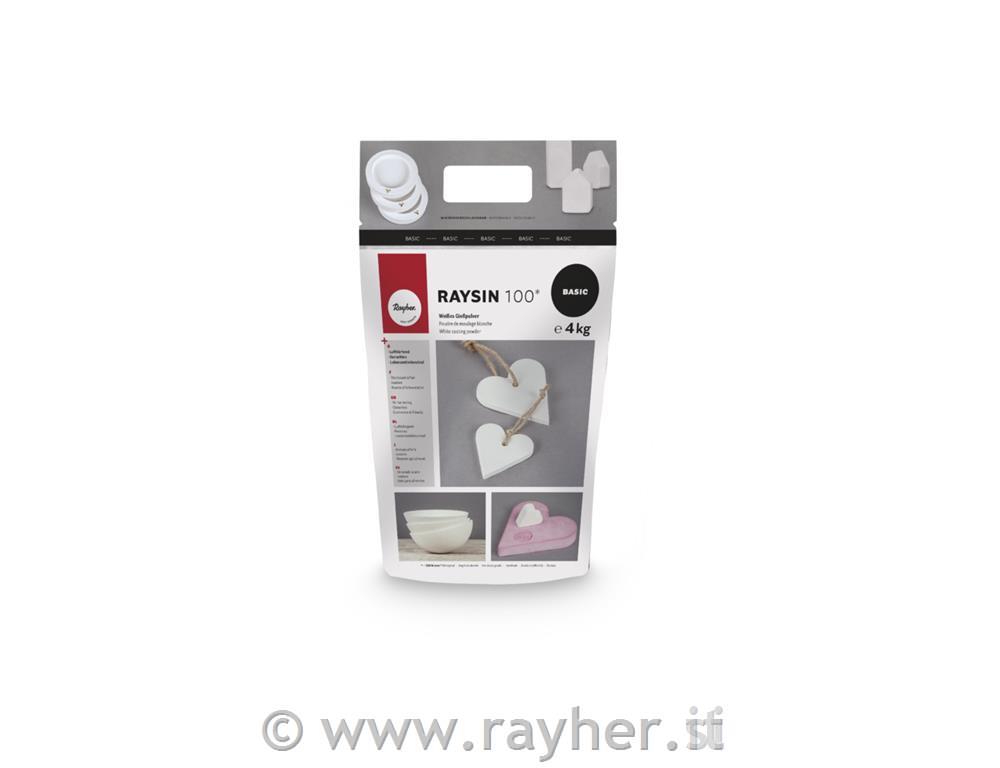 Polvere colata "Raysin" 100, bianco, busta 4kg
