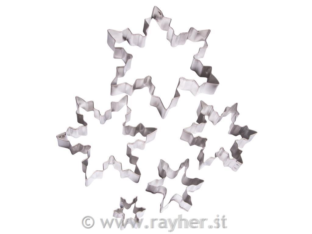 Izsekovalci snežinke, 5 kosov, 2.5-10cm
