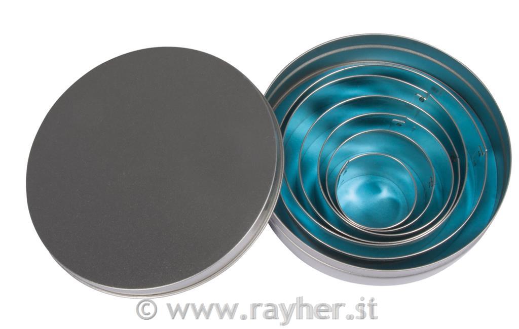 Formine cerchio p. deco, 3-8 cm, set 6pz