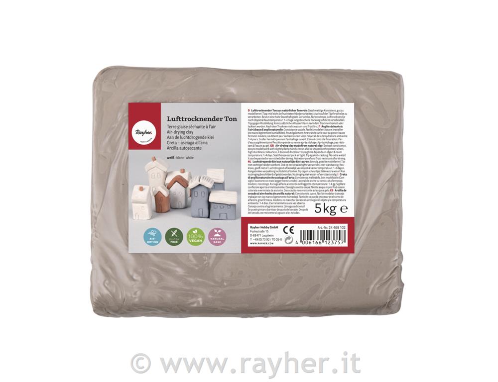 Pasta modellabile, 5kg, bianca, indurisc