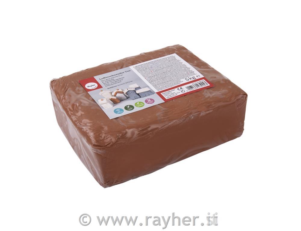 Pasta modellabile, 5kg, terracotta, indu