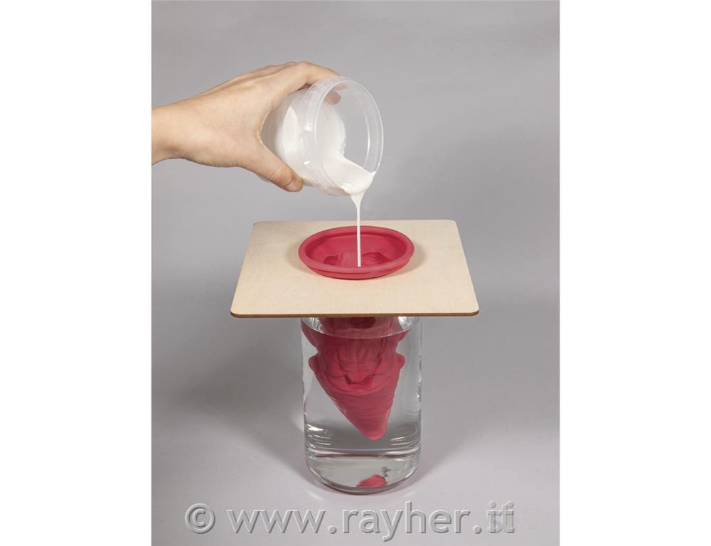 Držalo za lateks kalupe, leseno, dvodelno, za 7,7 cm + 5 cm