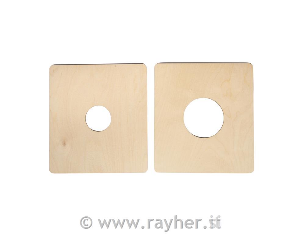 Držalo za lateks kalupe, leseno, dvodelno, za 7,7 cm + 5 cm