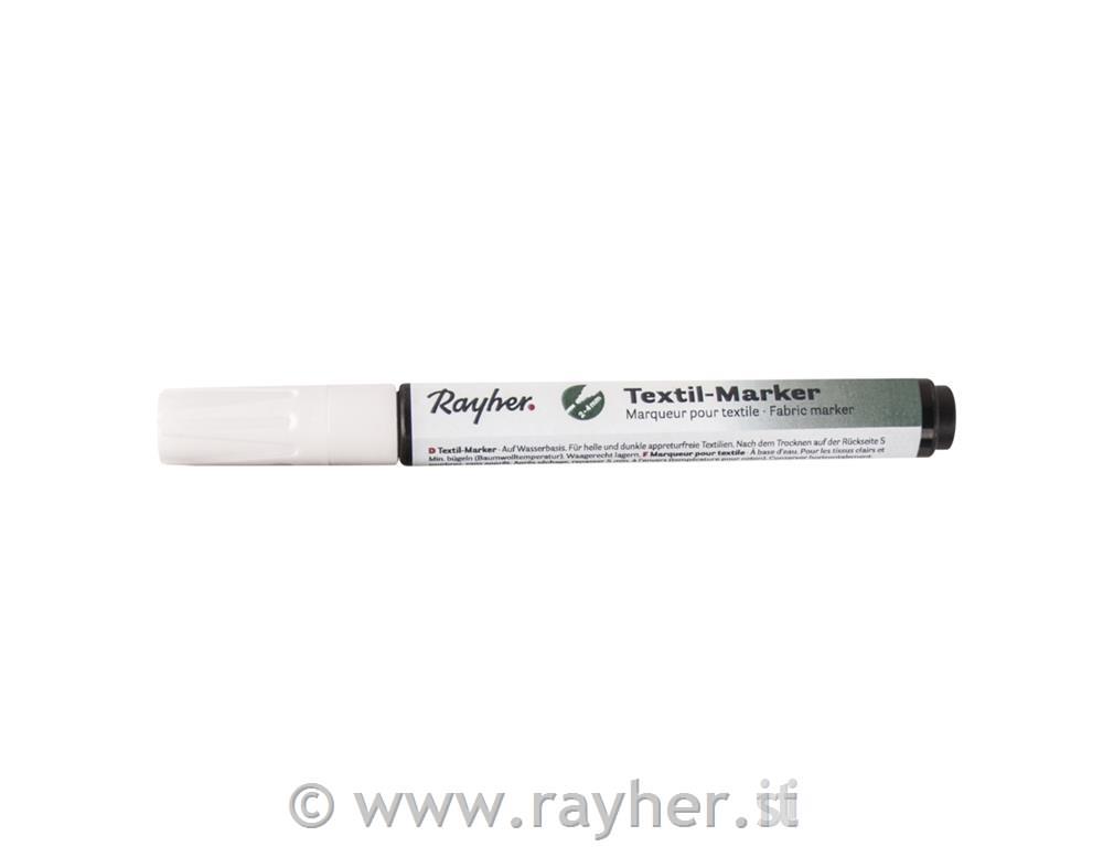 Marker coprente per tessutipunta tonda 2-4mm, con valvolabianco