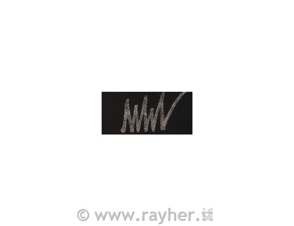 Marker glitterato coprente p.tessutipunta tonda 1-2mm, con valvolaargento brill.