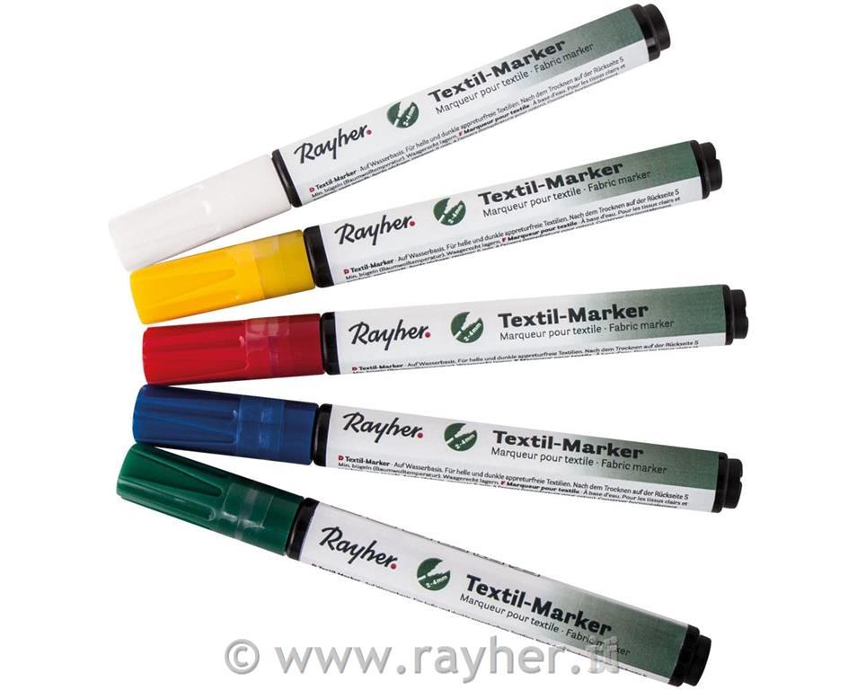 Set flomastri za svetel in temen tekstil 2-4 mm 5 kosov