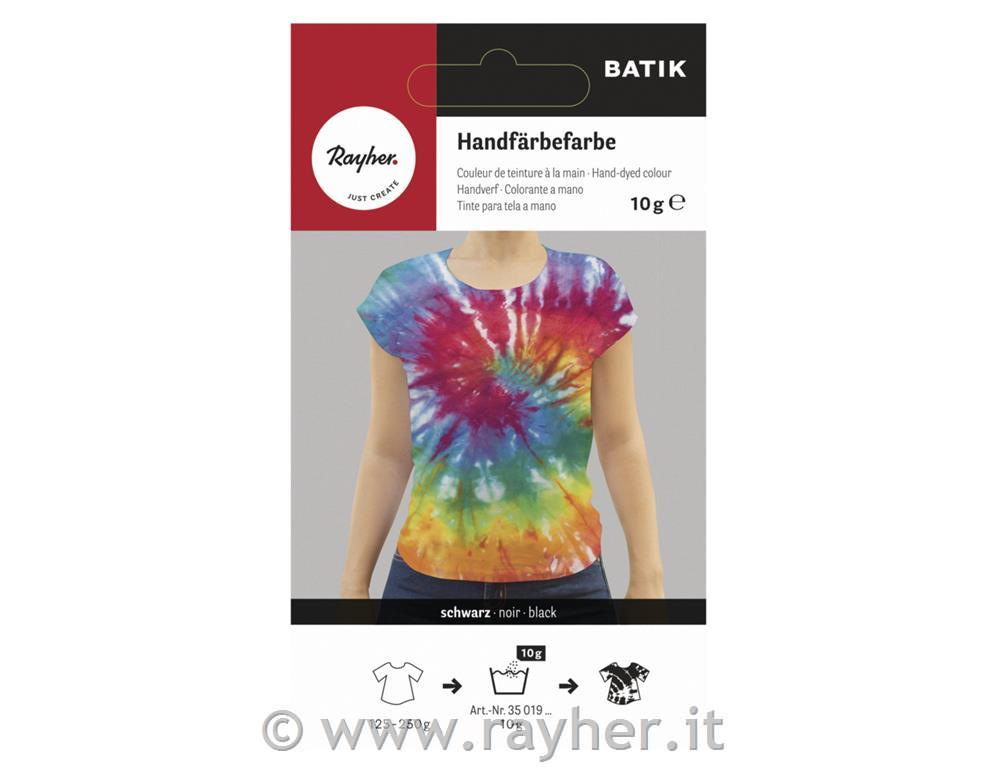 Colore per tessuti, lavaggio a mano -nero