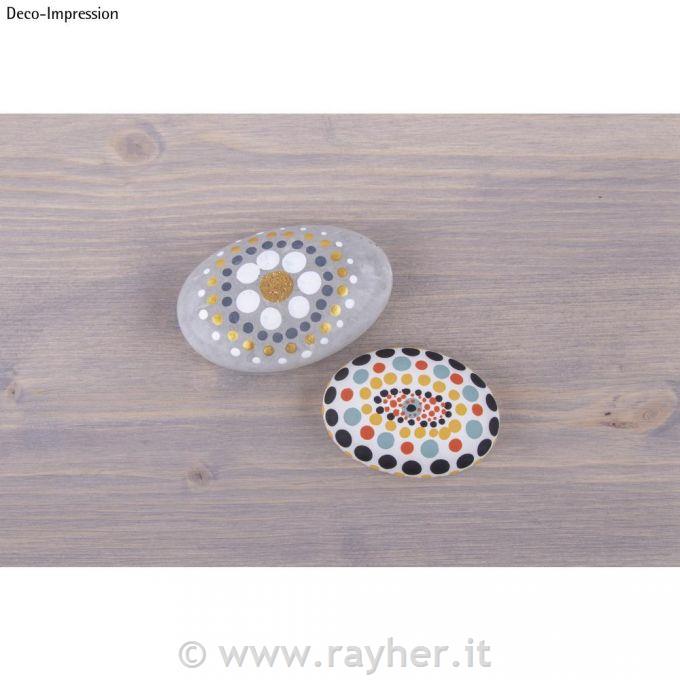 Dot Painting wooden sticks, sortedo3-12mm, length 14cm, tab-bag 7pcs