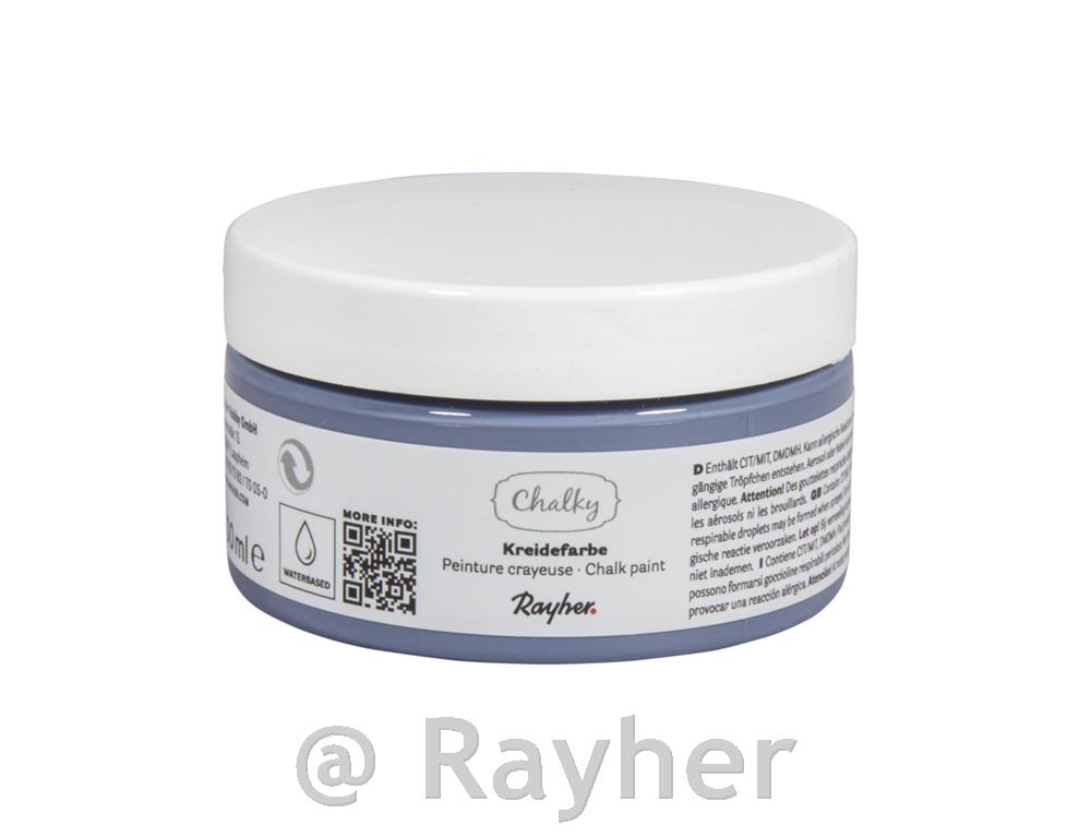Colore a gesso Chalky 100 ml; Blu Grigiastro / Avio