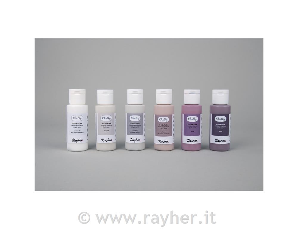Kredne barve Chalky set 6x60 ml, roza set