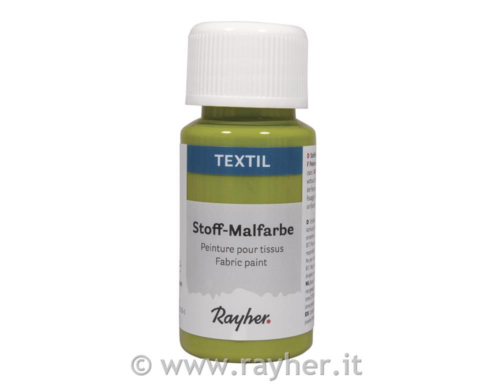 Barva za tekstil, jabolčno zelena, 50ml