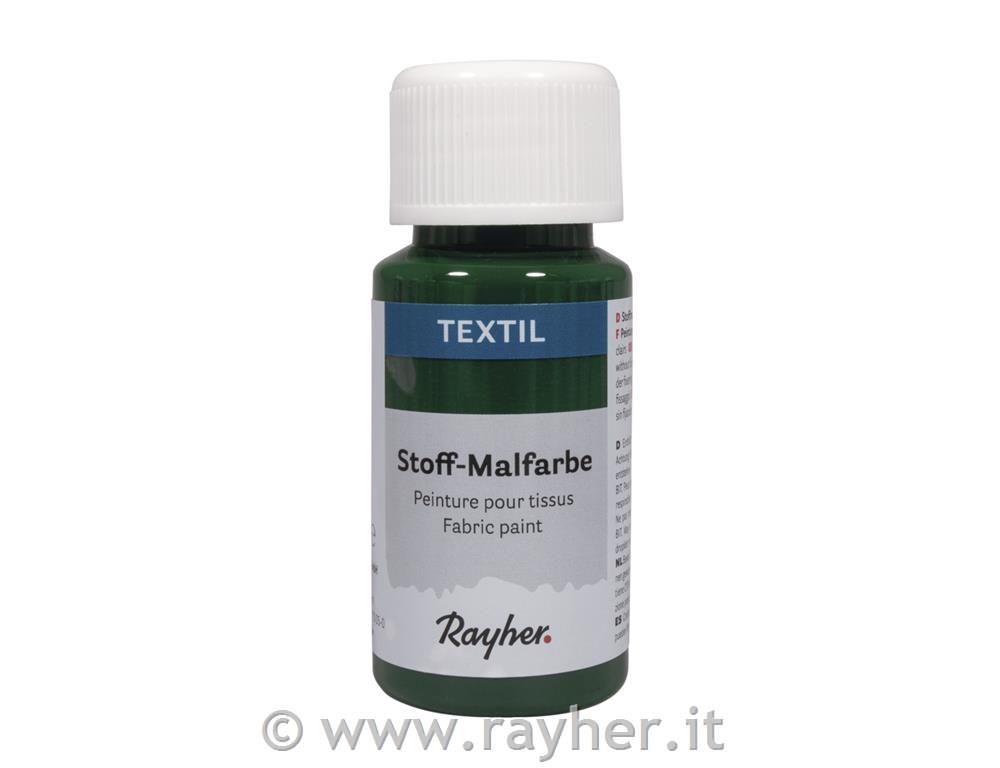 Barva za tekstil, listnato zelena, 50ml