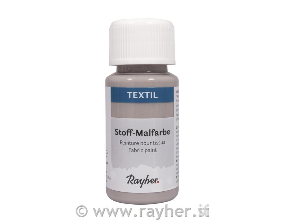 Barva za tekstil, kamnito siva, 50ml