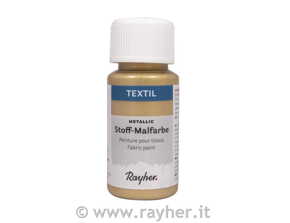 Textile fabric paint Metallic, gold, bottle 50ml