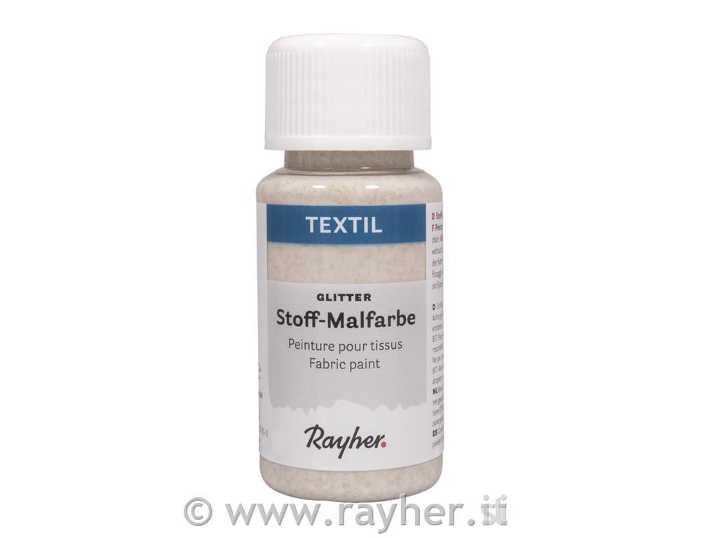 Barva za tekstil bleščice, zlata, 50ml