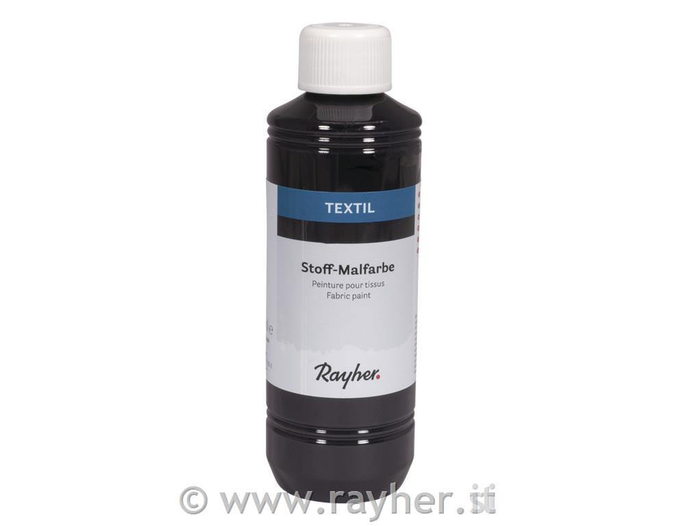 Colore per tessuti, nero, 250 ml