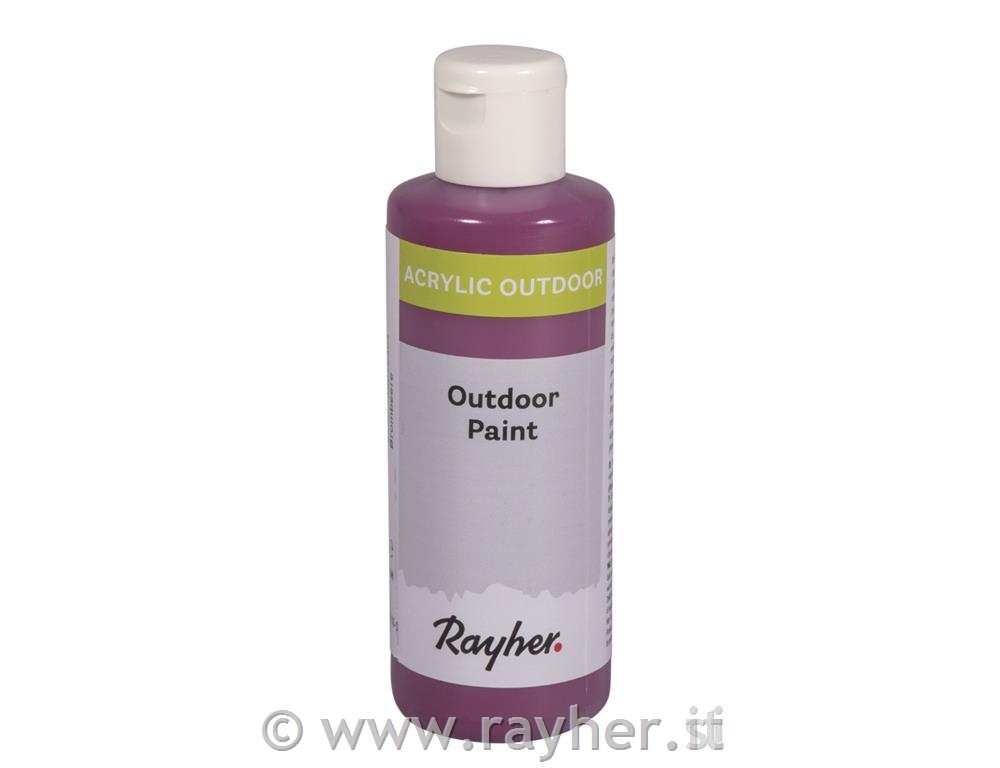 Outdoor Paint, acrylic paint, blackberry, bottle 80ml